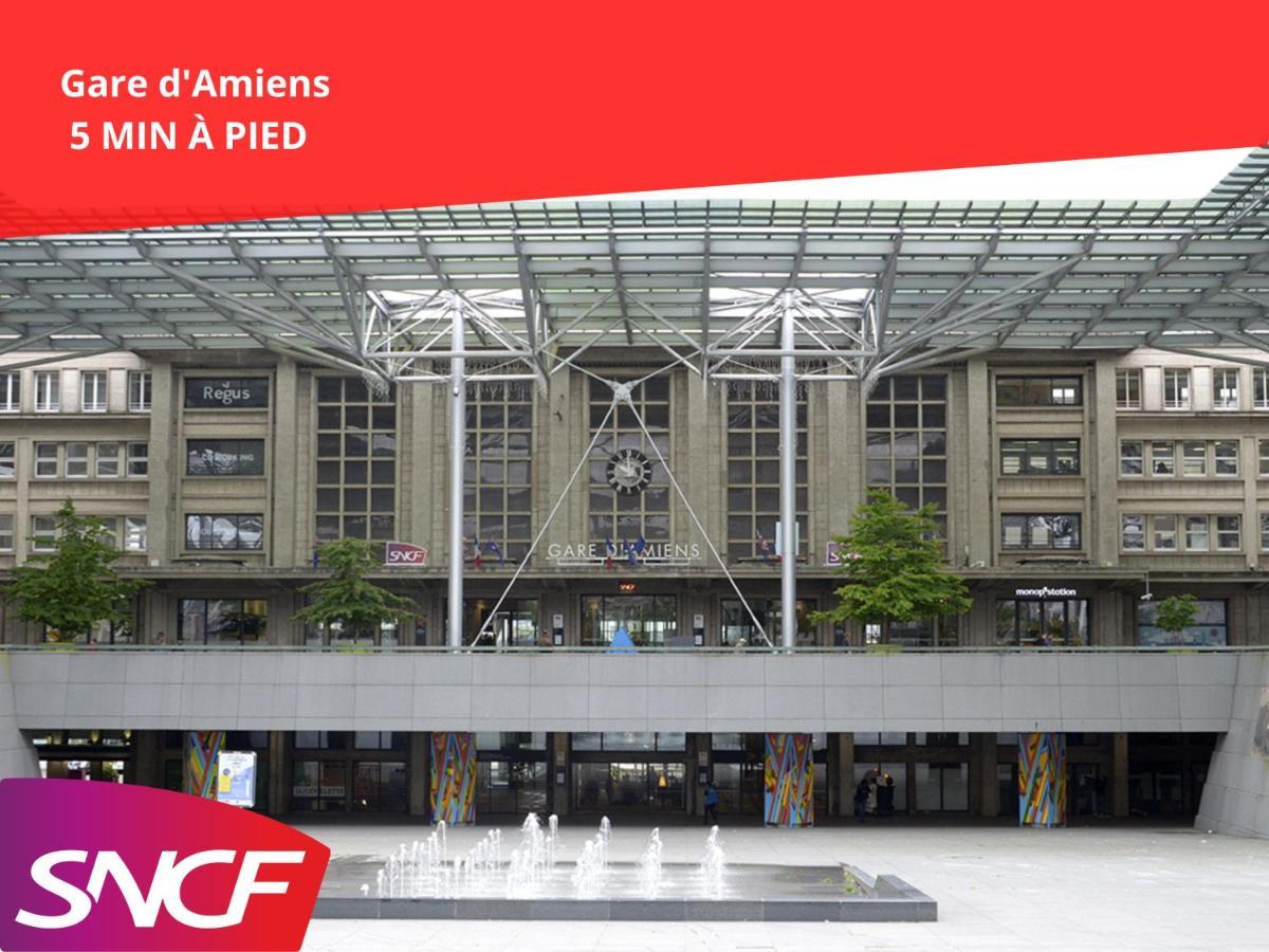 Superbe Appartement-Sauna-Cinema-Parking-Gare Amiens Exterior photo
