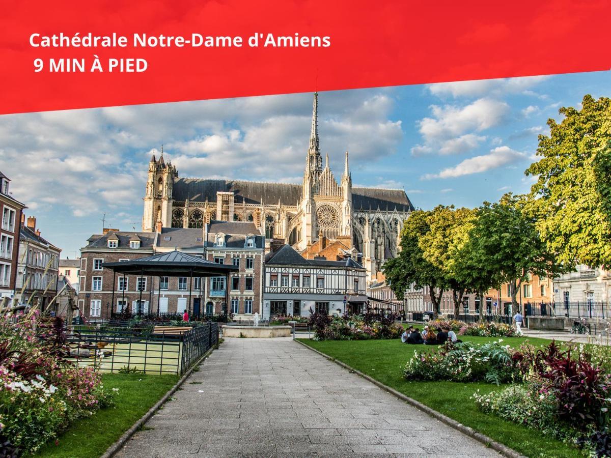 Superbe Appartement-Sauna-Cinema-Parking-Gare Amiens Exterior photo